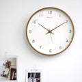 Wall Clock | Solid Wood & Matte Finish | Quiet Movement | Living Room Accent