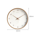 Wall Clock | Solid Wood & Matte Finish | Quiet Movement | Living Room Accent