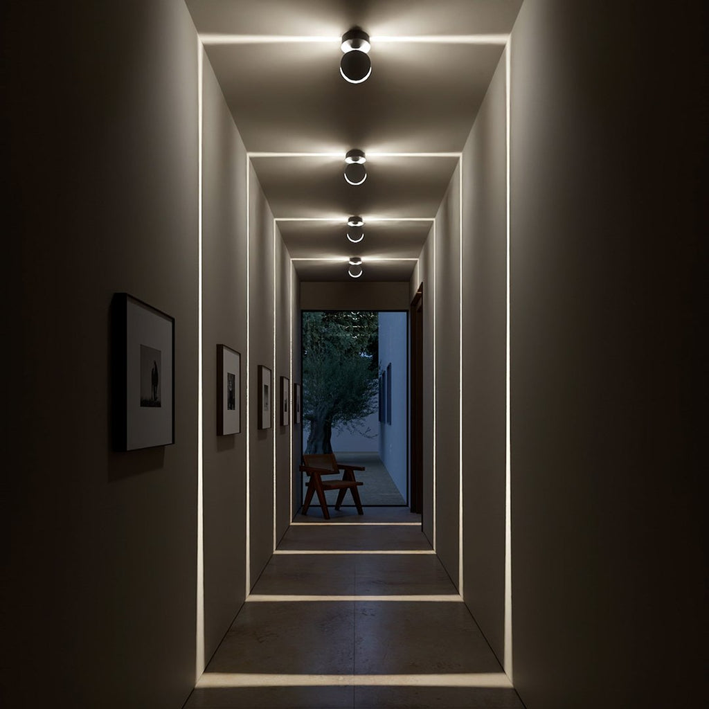 360° LED Ceiling Track Light with Adjustable Spotlights for Home Decor