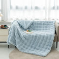 Throw Blanket | Soft Plush Fabric | Textured Surface | Cozy Living Room