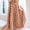 Throw Blanket | Soft Plush Fabric | Textured Surface | Cozy Living Room