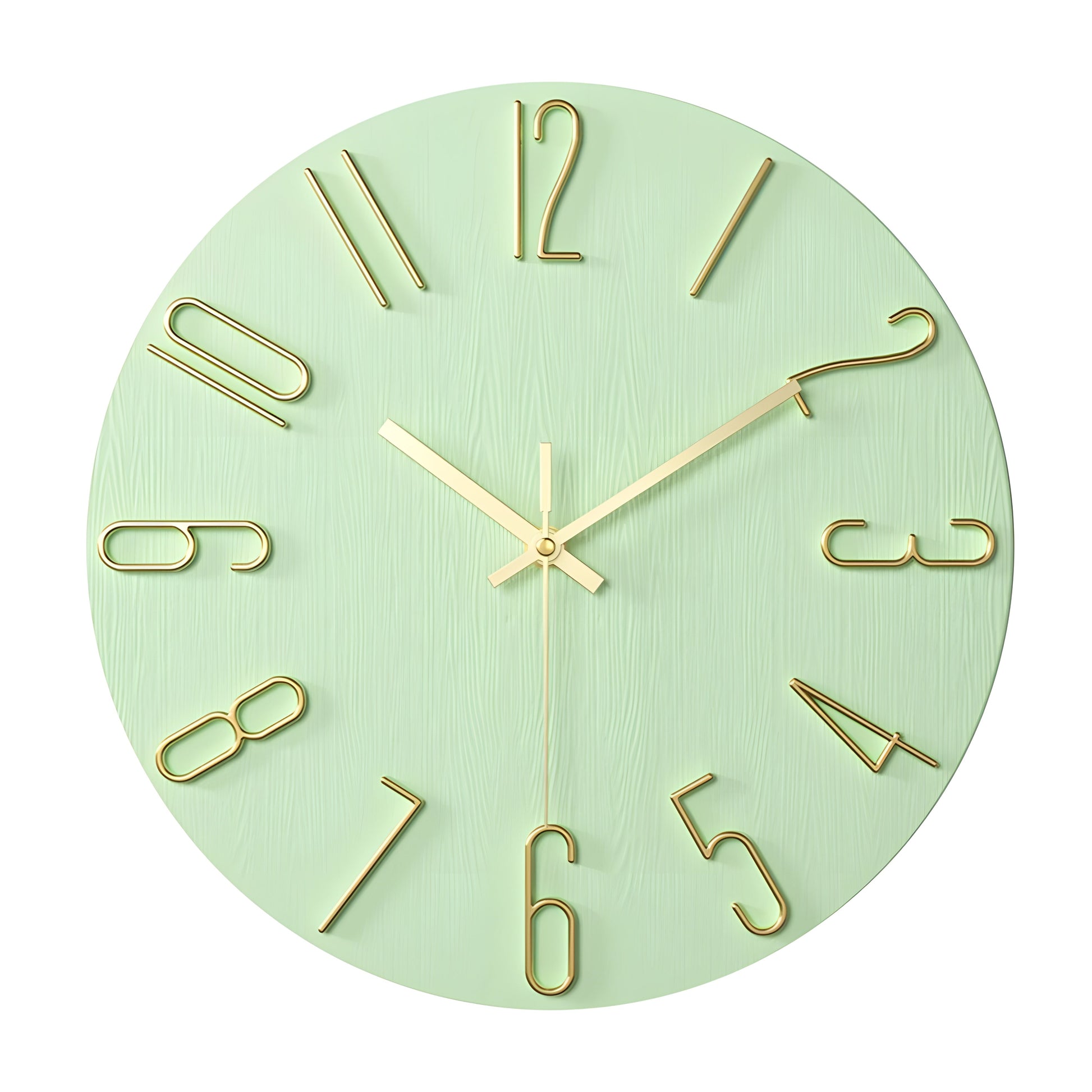 Wall Clock | Quartz & Metal | Silent Mechanism | Living Room Accent