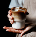 Tumbler Glass | Glass | Ribbed Texture & Smooth Cylindrical Shape | Everyday Drink Rituals