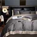 Bedding Set | Satin Cotton & Embroidery | Embroidered Trim Detailing | Bedroom Retreat